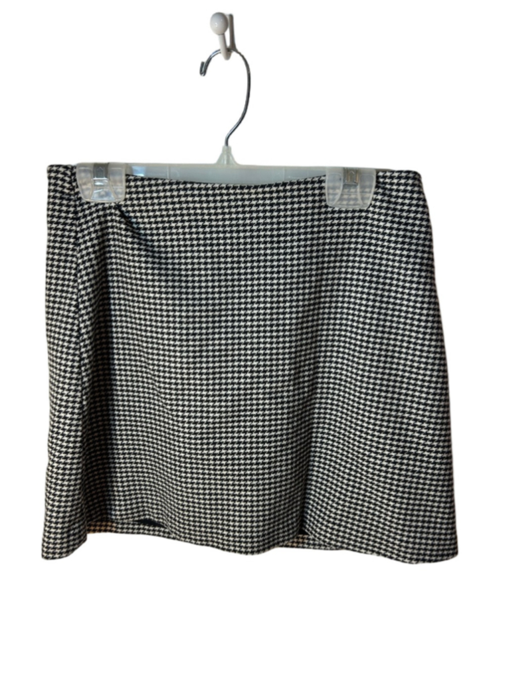 Wilfred Aritzia Black and White Houndstooth Wool Cashmere A-Line Skirt size 6